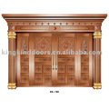 Puerta de cobre casa grande KK-700 puerta de Villa de diseño con alta calidad